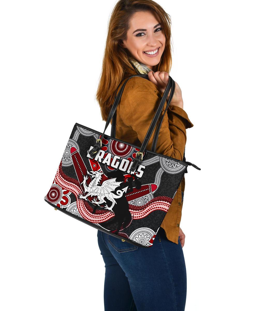 dragons-large-leather-tote-bag-st-george-indigenous-black