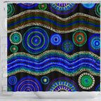 shower-cutian-aboriginal-dot-unique-style-blue