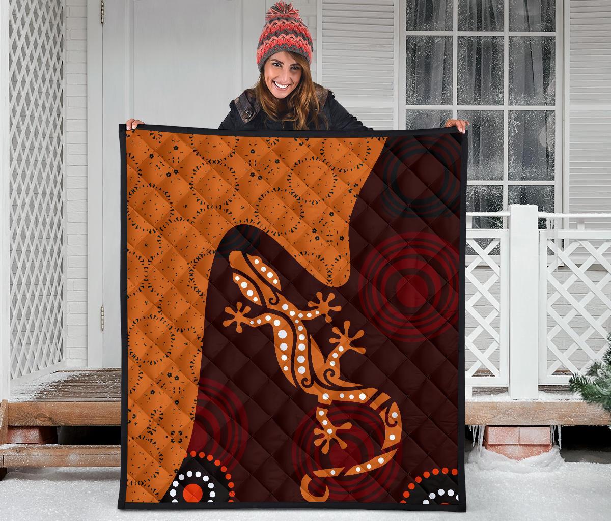 aboriginal-premium-quilt-lizard-in-aboriginal-dreaming