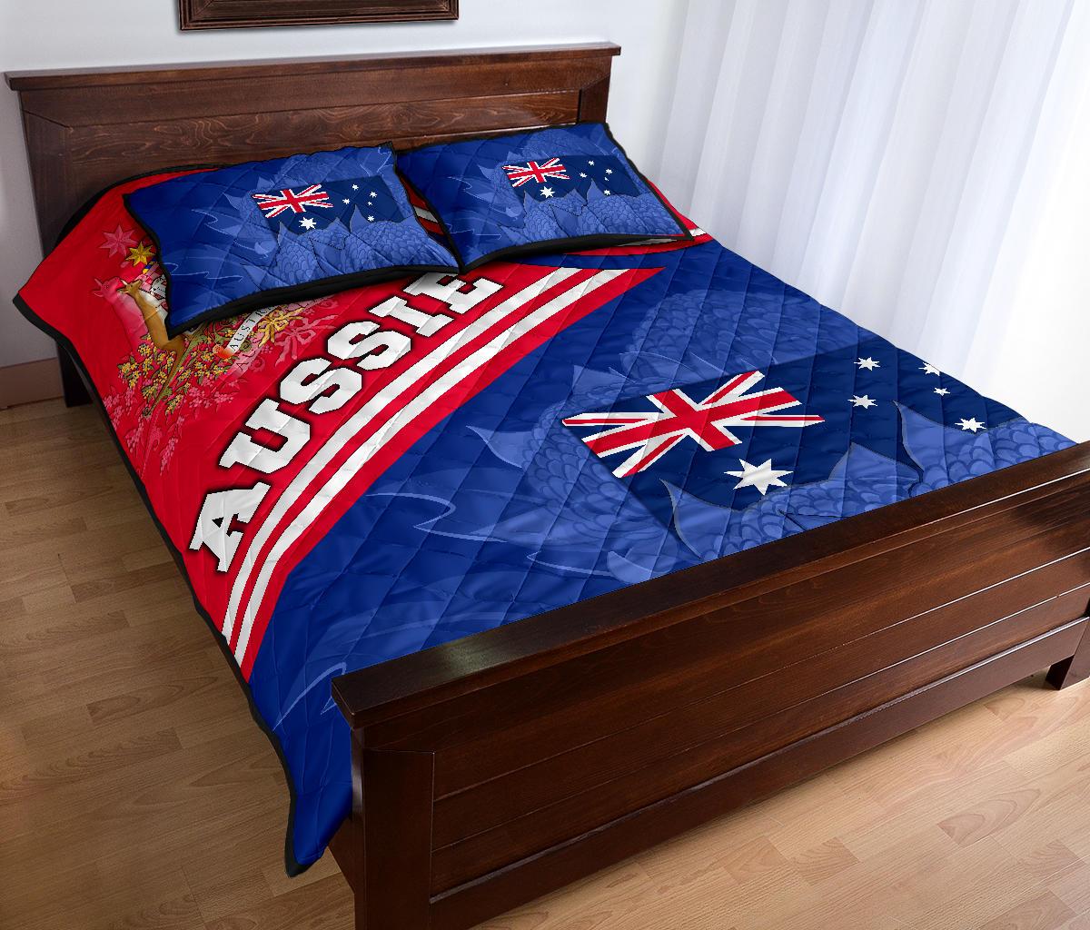 quilt-bed-set-aus-flag-and-coat-of-arms-quilt-cover-set-waratah-flowers