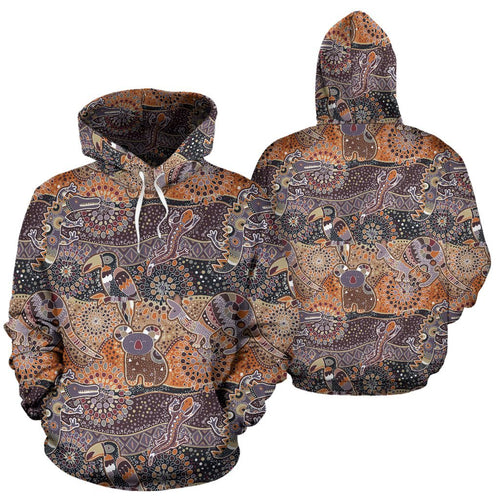 aboriginal-hoodie-koala-kangaroo-lizard-patterns-australian-animals