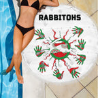 rabbitohs-indigenous-beach-blanket-animals-aboriginal