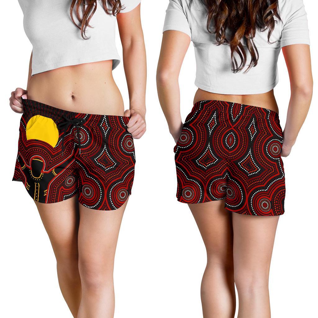 Aboriginal Women's Shorts - The Sun Always Shines - Vibe Hoodie