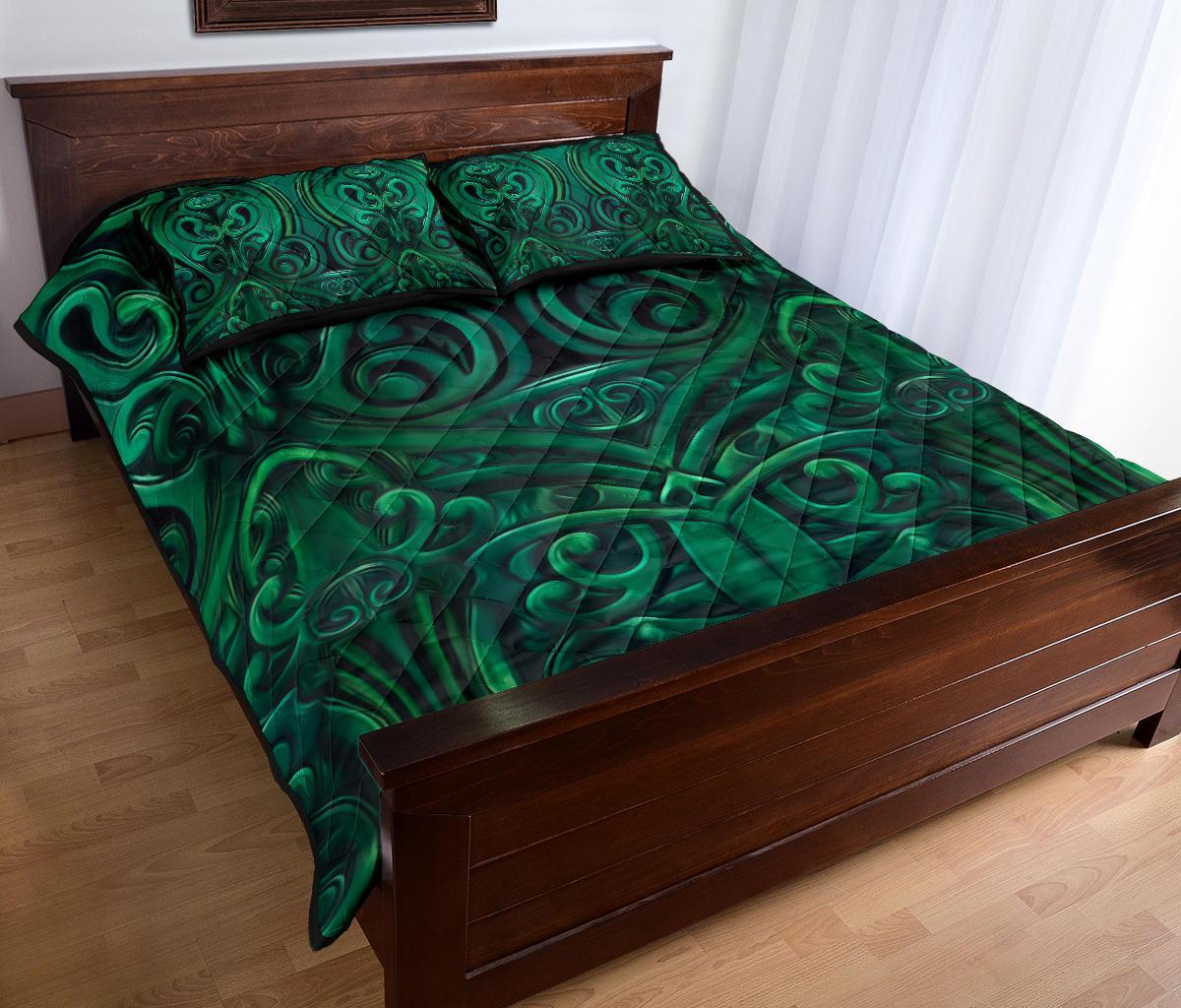 quilt-bed-set-nz-new-zealand-warriors-green