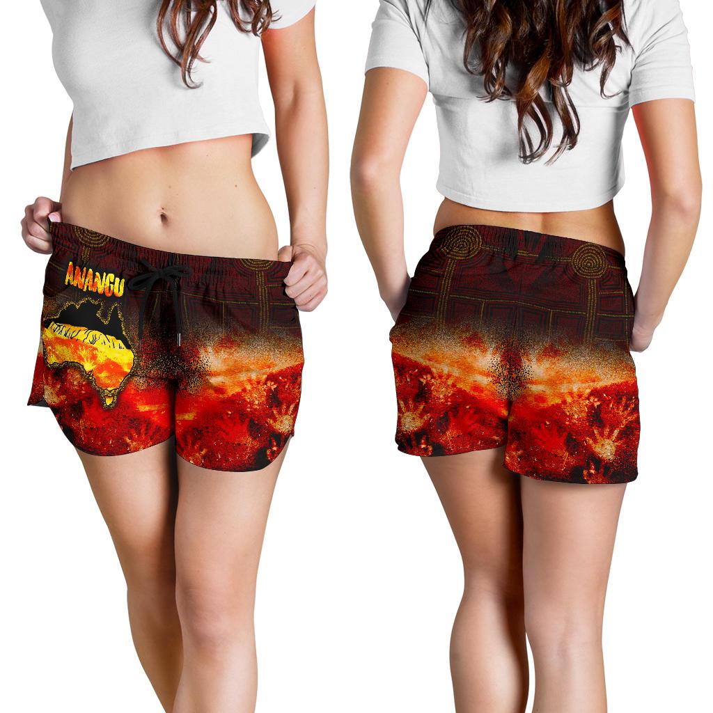 Aboriginal Women's Shorts - Anangu Custodians - Vibe Hoodie