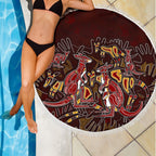 aboriginal-beach-blanket-kangaroo-family-with-hand-art