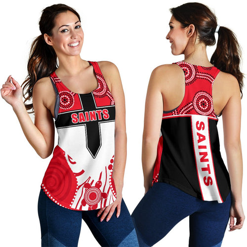 Saints Enthusiasm Women Racerback Tank St Kilda Indigenous - Vibe Hoodie