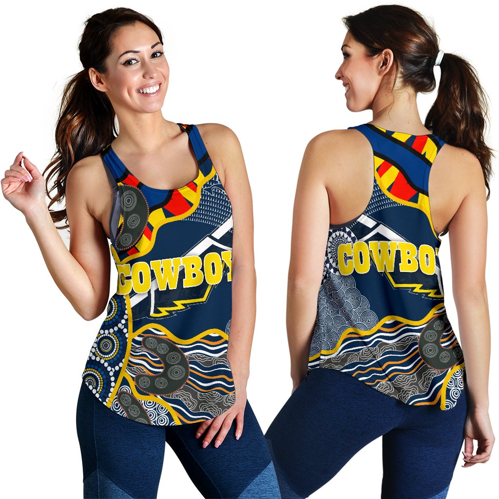 Cowboys Women Racerback Tank Unique Indigenous - Vibe Hoodie