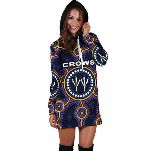 adelaide-women-hoodie-dress-indigenous-crows-footprint