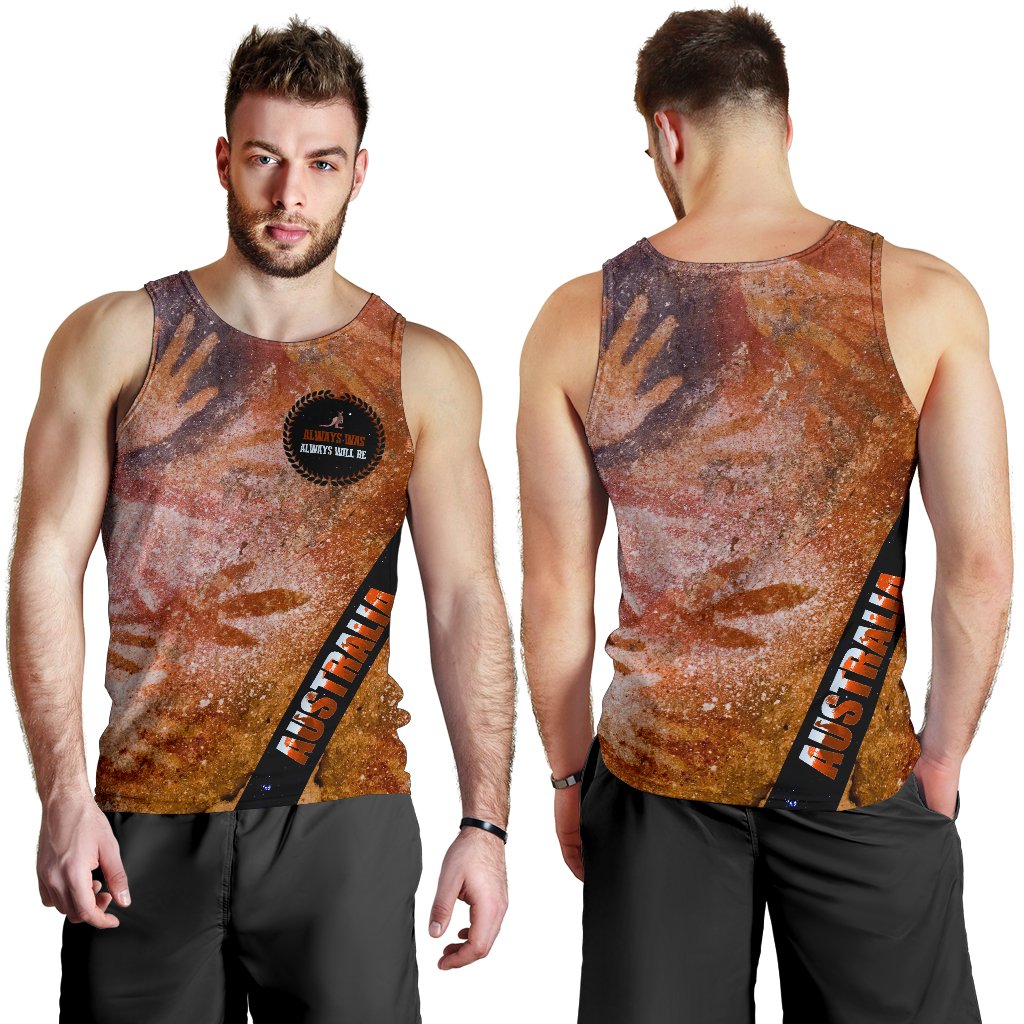 mens-tank-top-handprint-with-kangaroo-logo