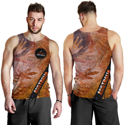 mens-tank-top-handprint-with-kangaroo-logo