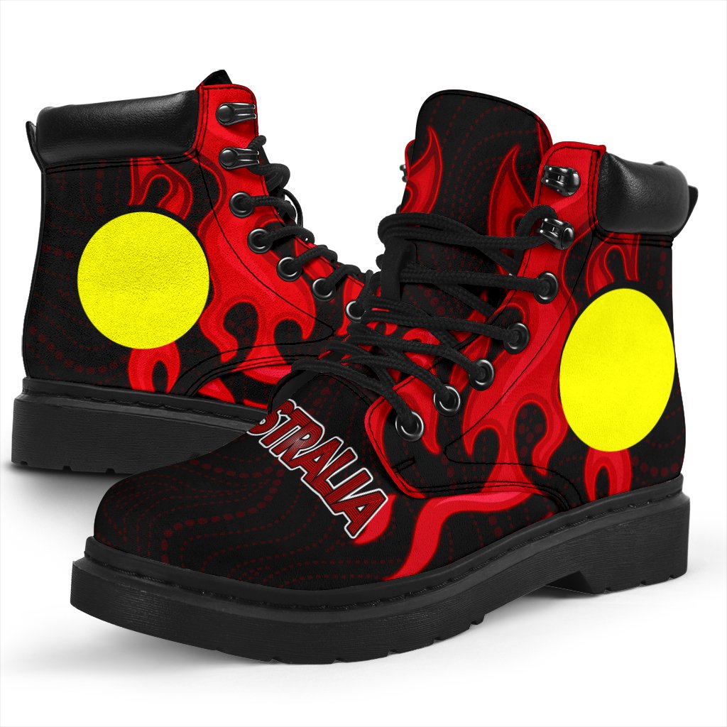 aboriginal-boots-flame-sun-patterns-indigenous-colors-all-season