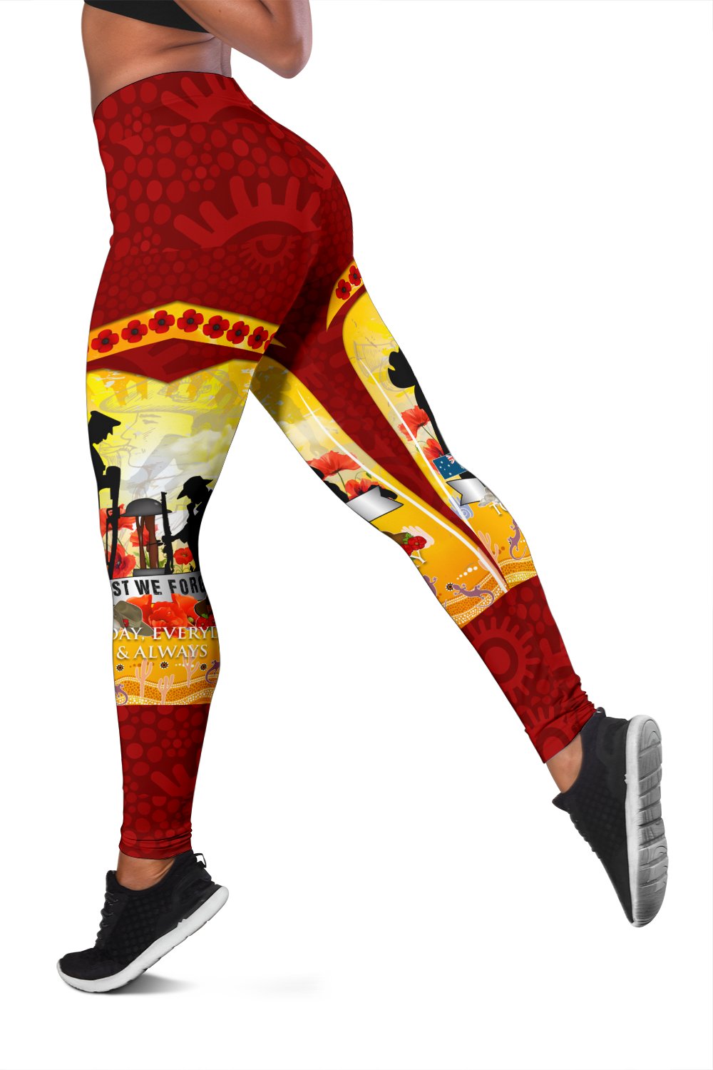 anzac-womens-leggings-lest-we-forget-aboriginal-version