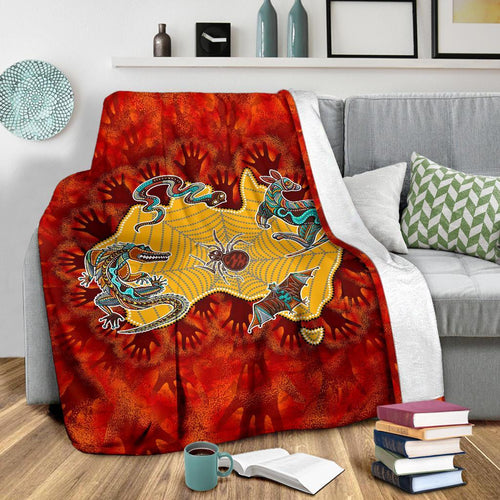 aboriginal-premium-blanket-australia-map-hand-patterns-spider-web