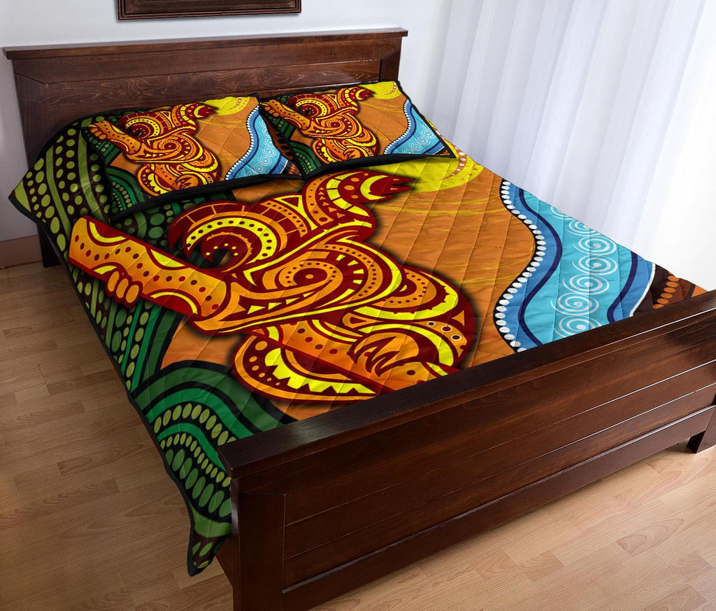 quilt-bed-set-australian-aboriginal-dot-painting-koala