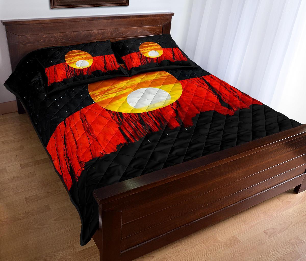 rugby-life-australia-aboriginal-flag-quilt-bed-set-k5-limited-edition