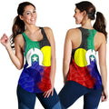 Aboriginal Women's Racerback Tank, Australia Naidoc Week Indigenous Flag Style - Vibe Hoodie