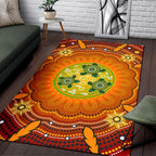 aboriginal-area-rug-turtle-circle-dot-painting-art
