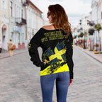 Wales - Welsh Saint David Off Shoulder - Vibe Hoodie