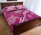pink-turtle-hibiscus-quilt-bed-set