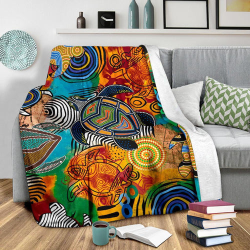 aboriginal-premium-blanket-turtle-indigenous-art