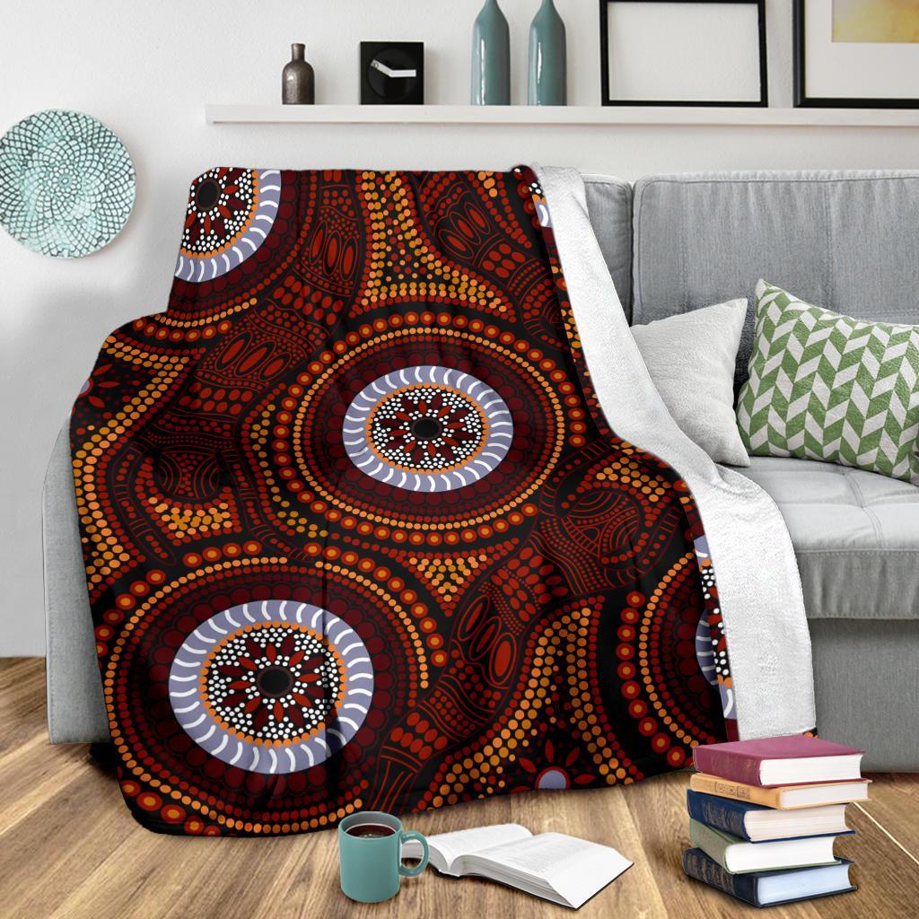 aboriginal-premium-blanket-aboriginal-human-dot-painting-art