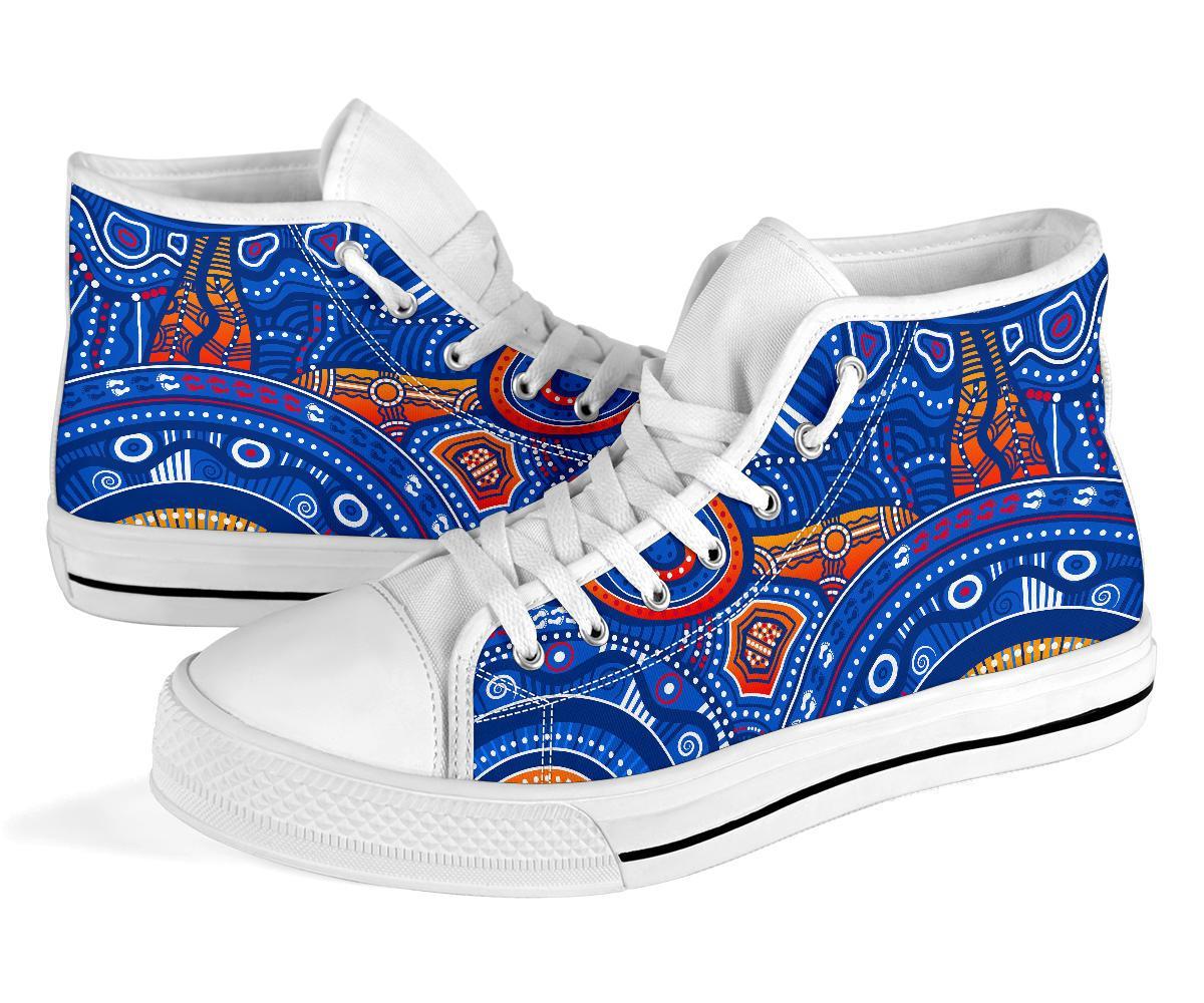 aboriginal-high-top-shoe-indigenous-footprint-patterns-blue-color