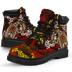 aboriginal-all-season-boots-kangaroo-and-lizard-dot-painting-art