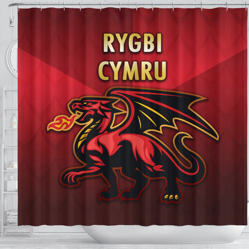 wales-rugby-shower-curtain-simple-style
