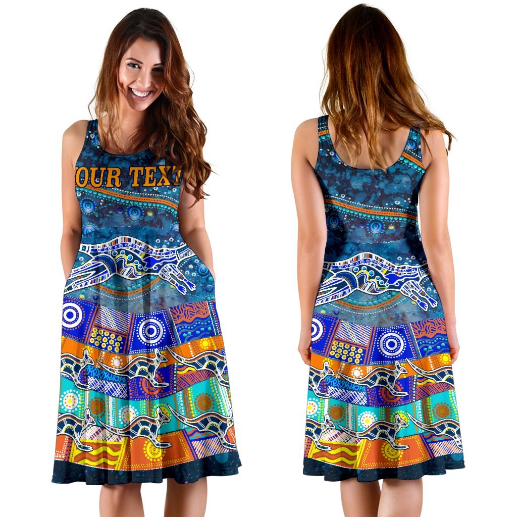 (Custom text) Women's Dress - Kangaroo Dreaming - Vibe Hoodie
