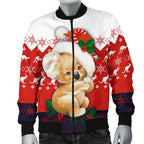 christmas-bomber-jacket-koala-jacket-kangaroo-symbol-snowflakes-men
