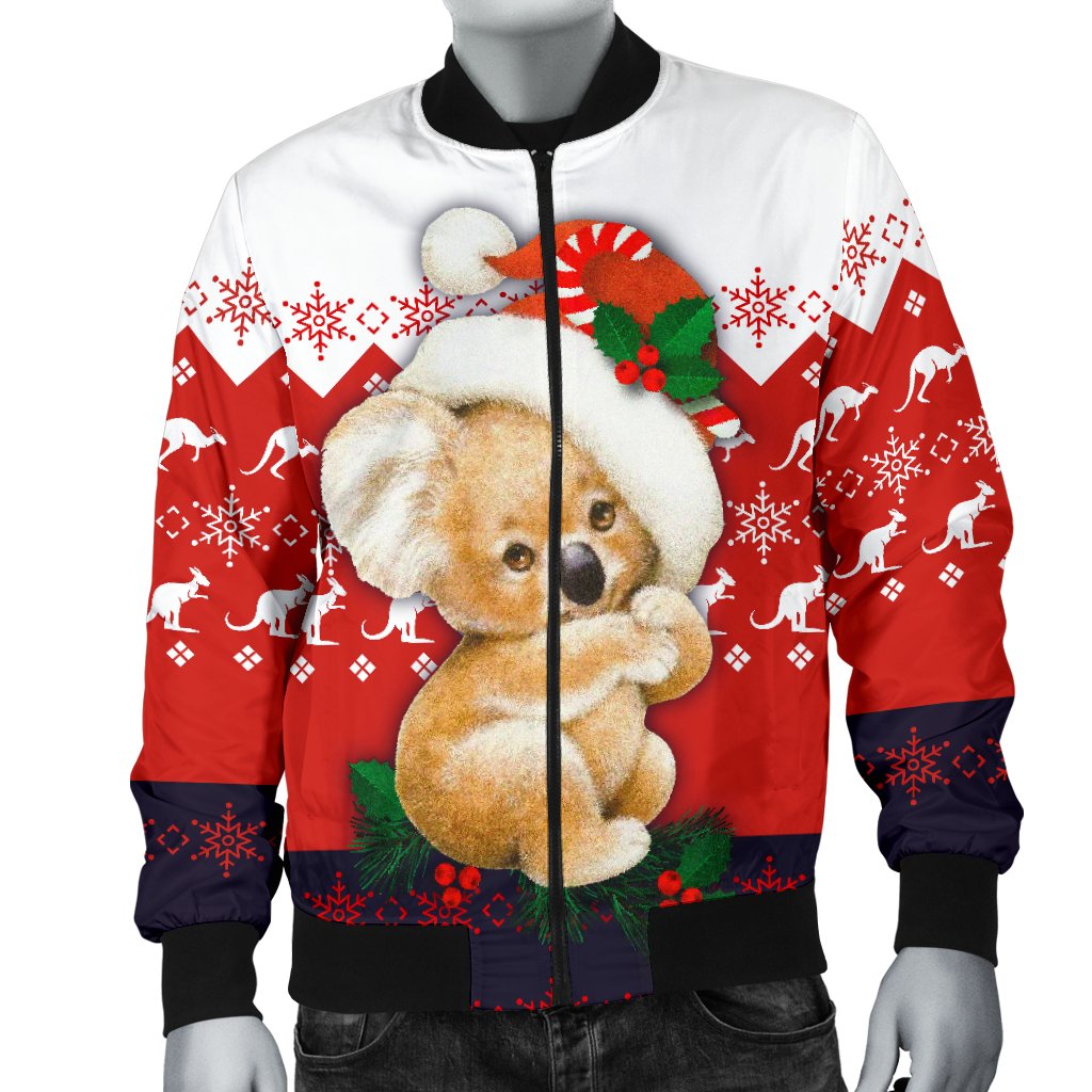 christmas-bomber-jacket-koala-jacket-kangaroo-symbol-snowflakes-men