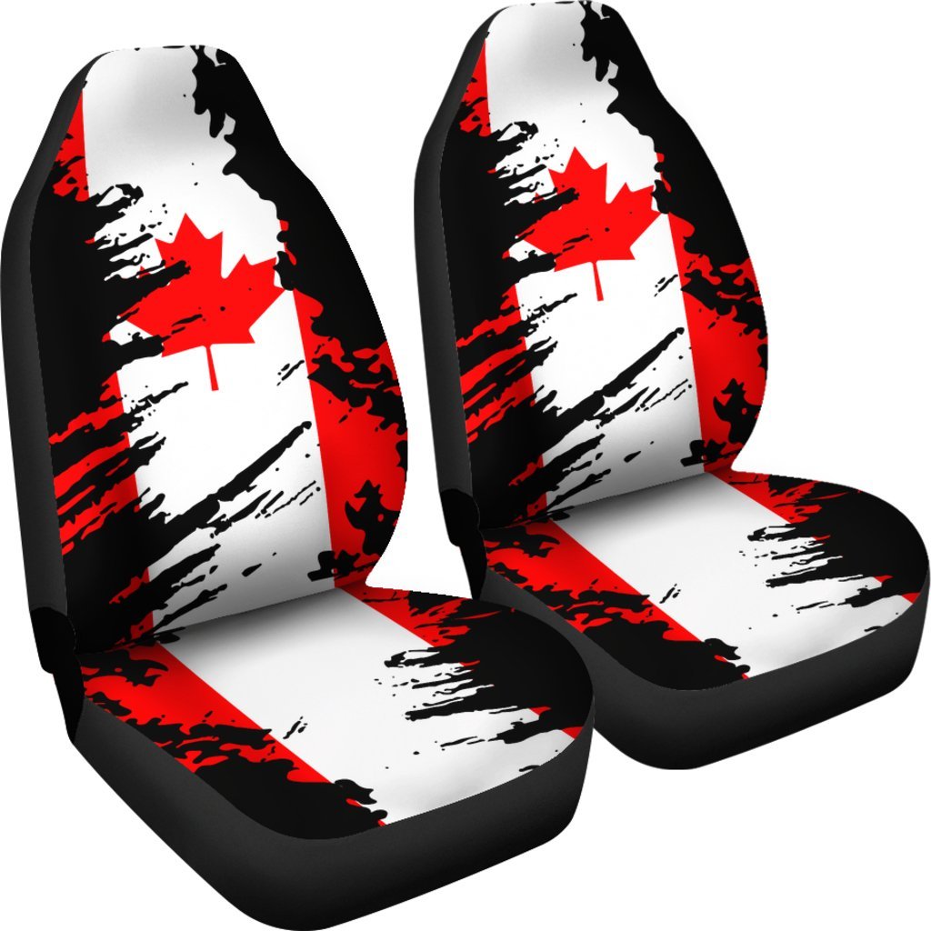 canada-flag-painting-car-seat-cover