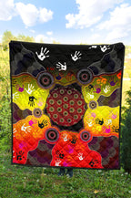 aboriginal-premium-quilt-indigenous-circle-dot-painting-hand-art