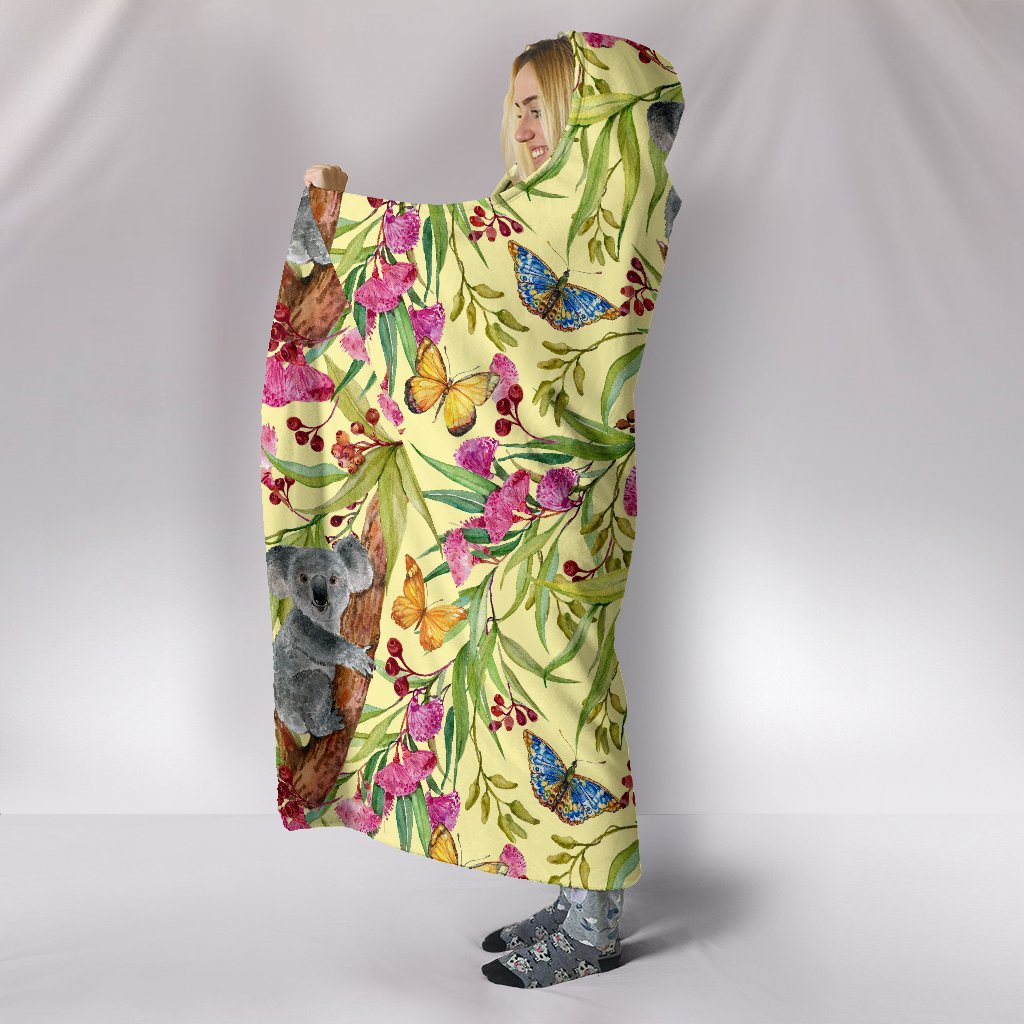 hooded-blanket-koala-hooded-butterflies-painting-blanket