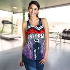Storm Women's Racerback Tank Anzac Day Aboriginal - Vibe Hoodie
