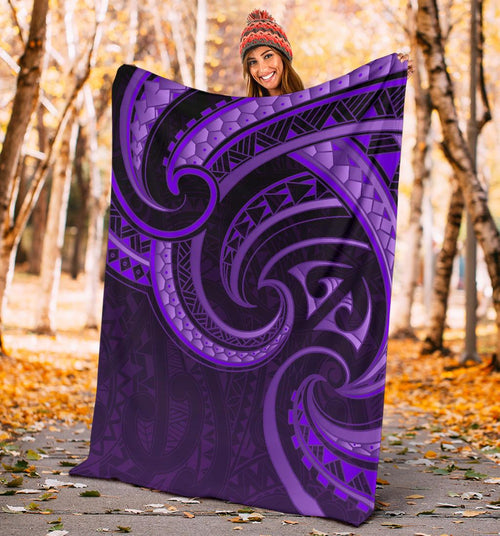 new-zealand-maori-mangopare-premium-blanket-polynesian-purple