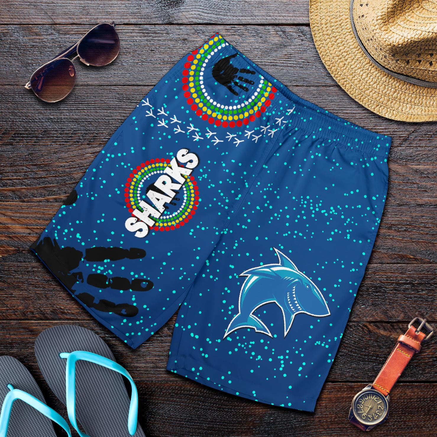 naidoc-sharks-men-shorts-cronulla-aboriginal-style