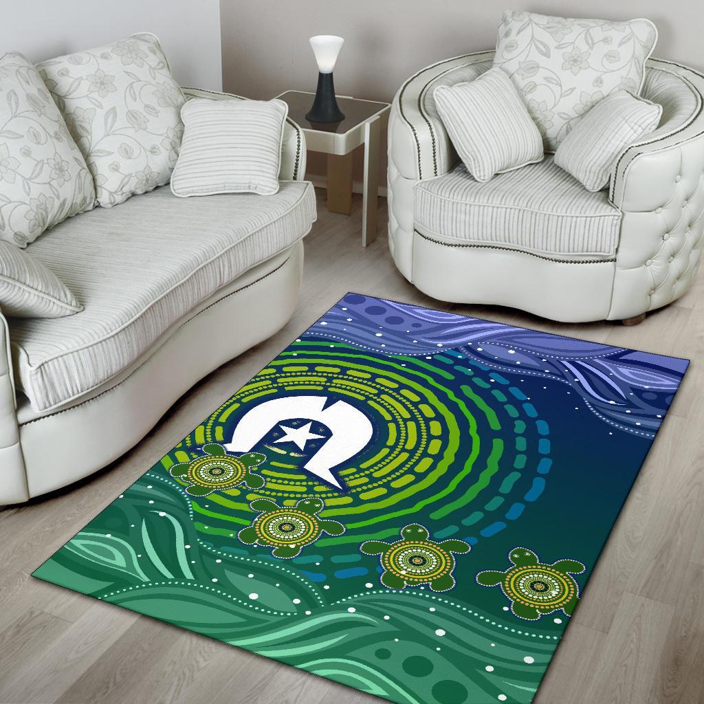 torres-strait-islanders-area-rug-aboriginal-turtle