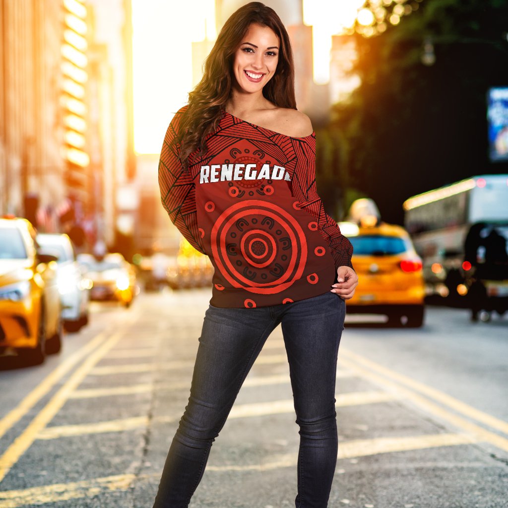 Renegades Indigenous Off Shoulder Sweater - Vibe Hoodie