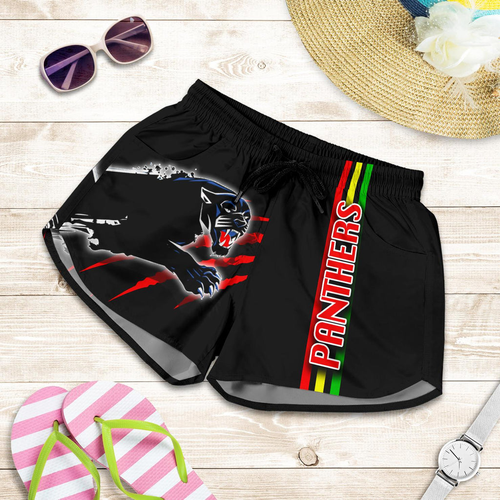 Panthers All Over Print Women's Shorts Claws - Vibe Hoodie