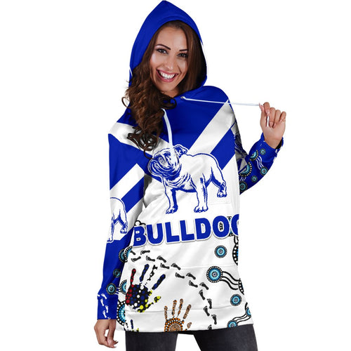Canterbury-Bankstown Bulldogs Women Hoodie Dress Indigenous - NO.1 - Vibe Hoodie