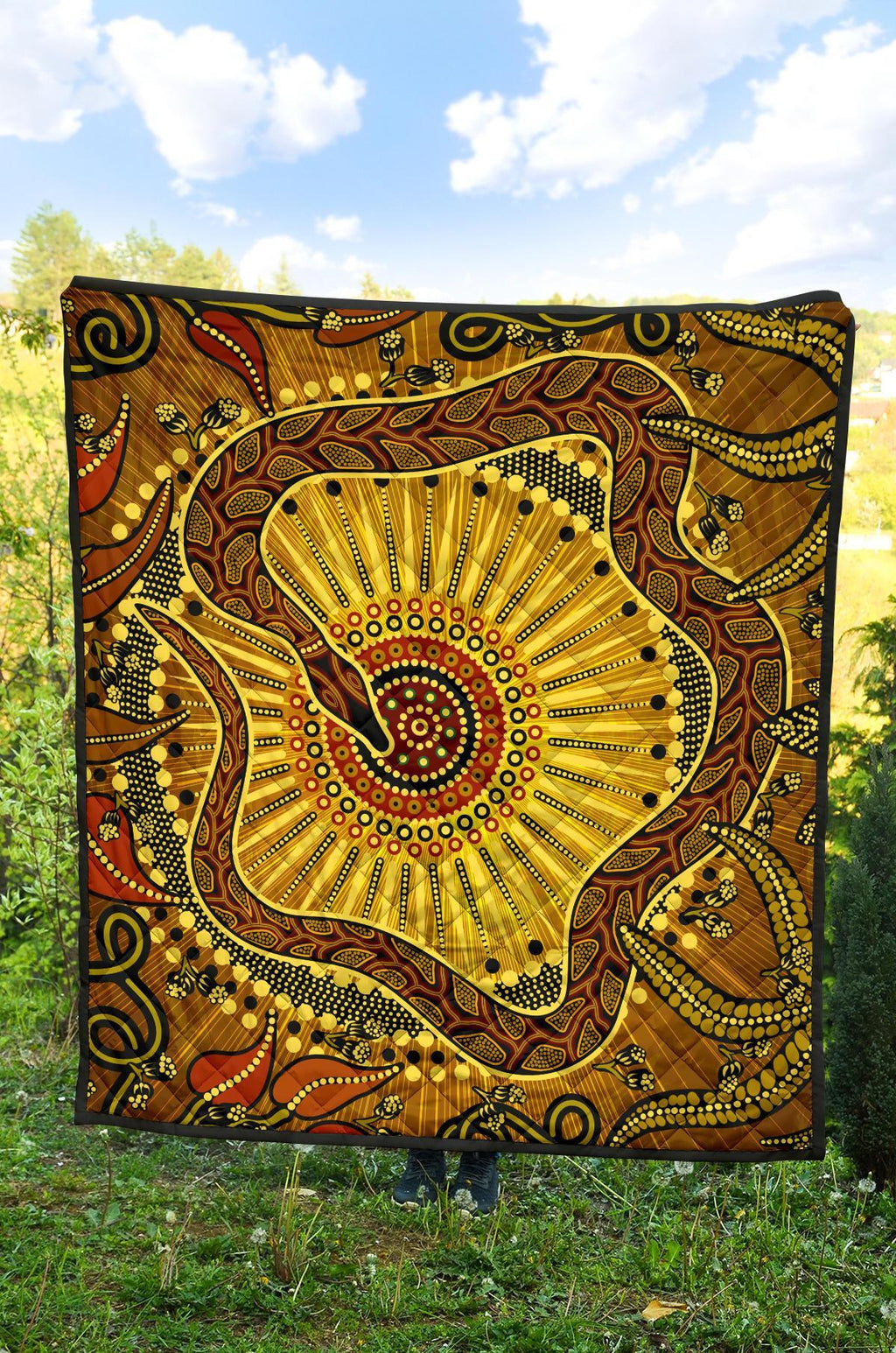 1saustralia-premium-quilt-australian-aboriginal-snake-rainbow-serpent