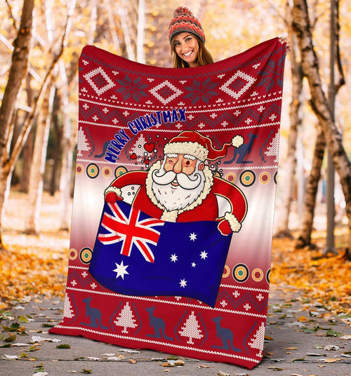 christmas-premium-blanket-australia-santa-claus-hold-the-flag-red