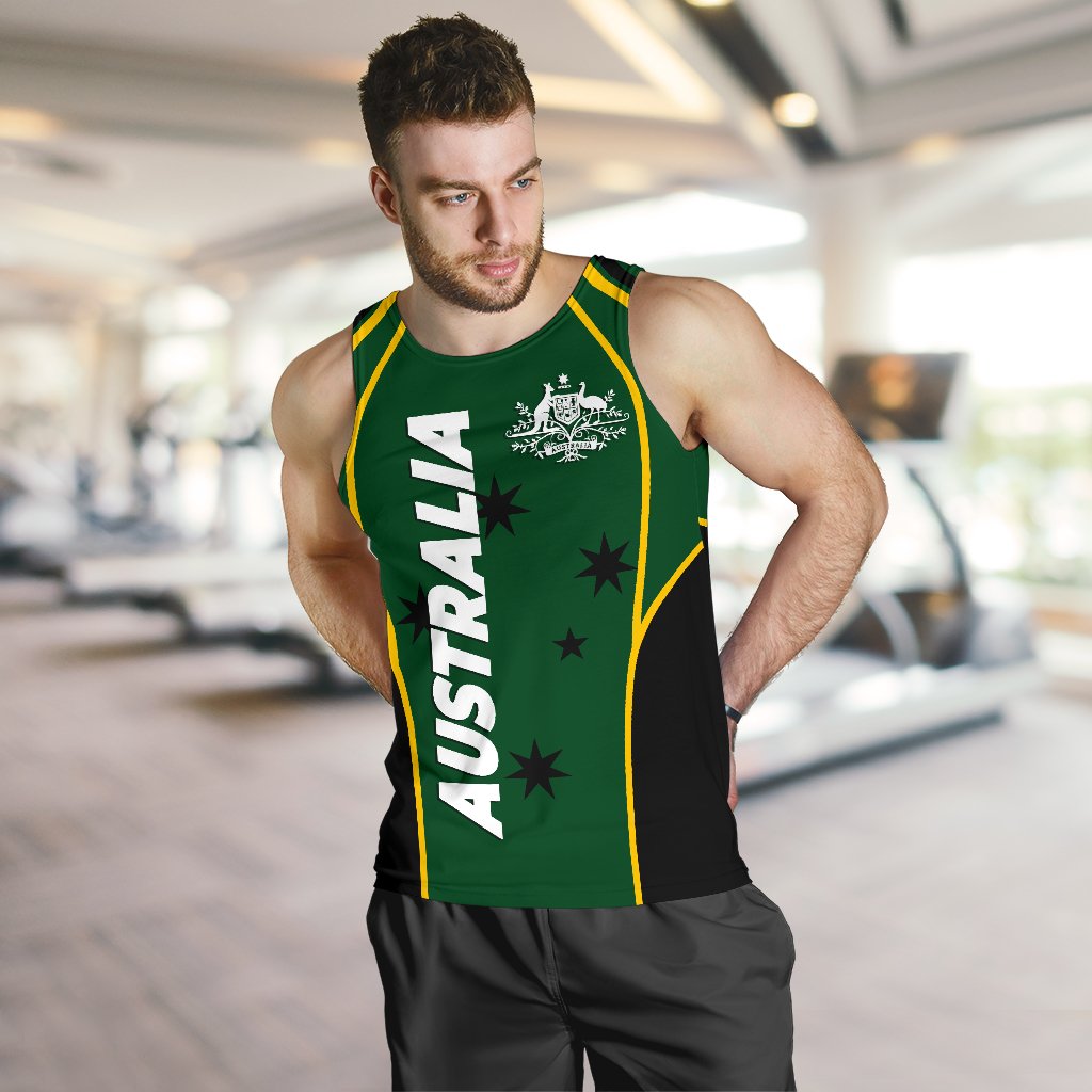 mens-tank-top-australian-coat-of-arms-green-mens-tank-men
