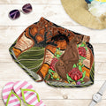 Aboriginal Women's Shorts - Kangaroo With Indigenous Tree - Vibe Hoodie