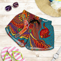 Aboriginal Women's Shorts - Indigenous Boomerang - Vibe Hoodie