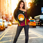Off Shoulder Sweater - Australian Aboriginal Flags Symbolic Meaning - Vibe Hoodie