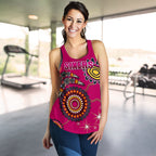 Sydney Women's Racerback Tank Sixers Indigenous - Magenta - Vibe Hoodie