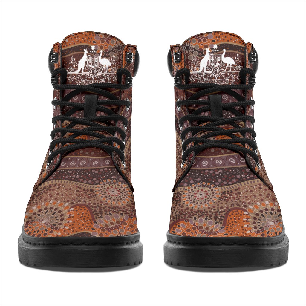 aboriginal-boots-lizard-patterns-circle-dot-painting-all-season-1